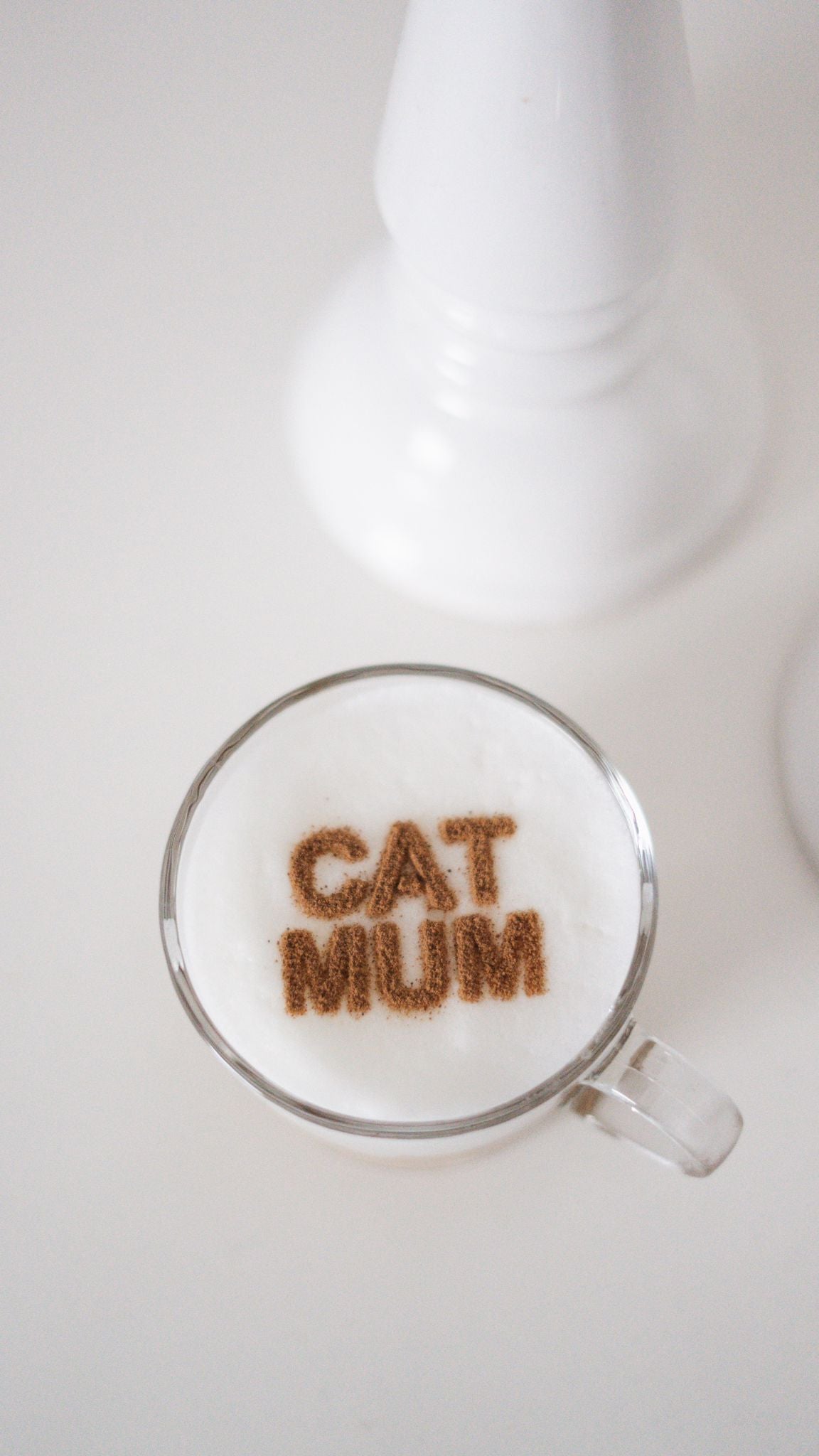 Milchschaumschablone "CAT MUM"