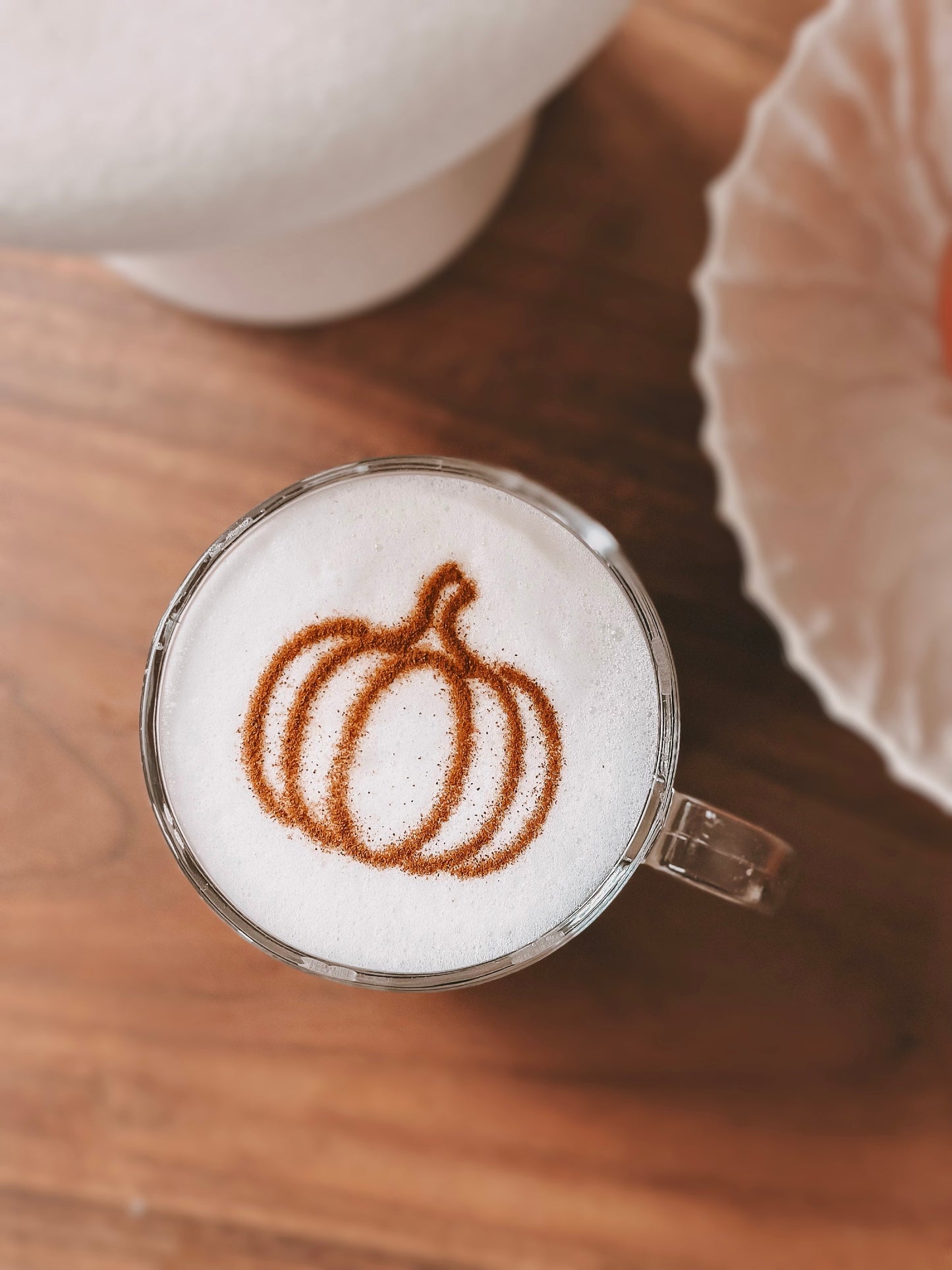 Milchschaumschablone "Kürbis"