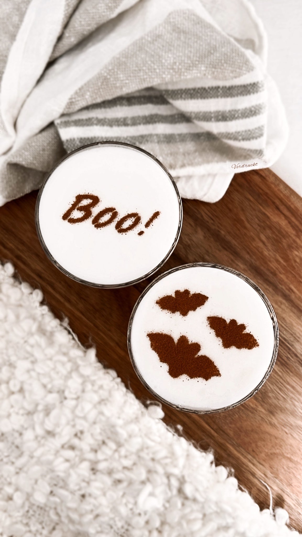 Milchschaumschablonen „Halloween"