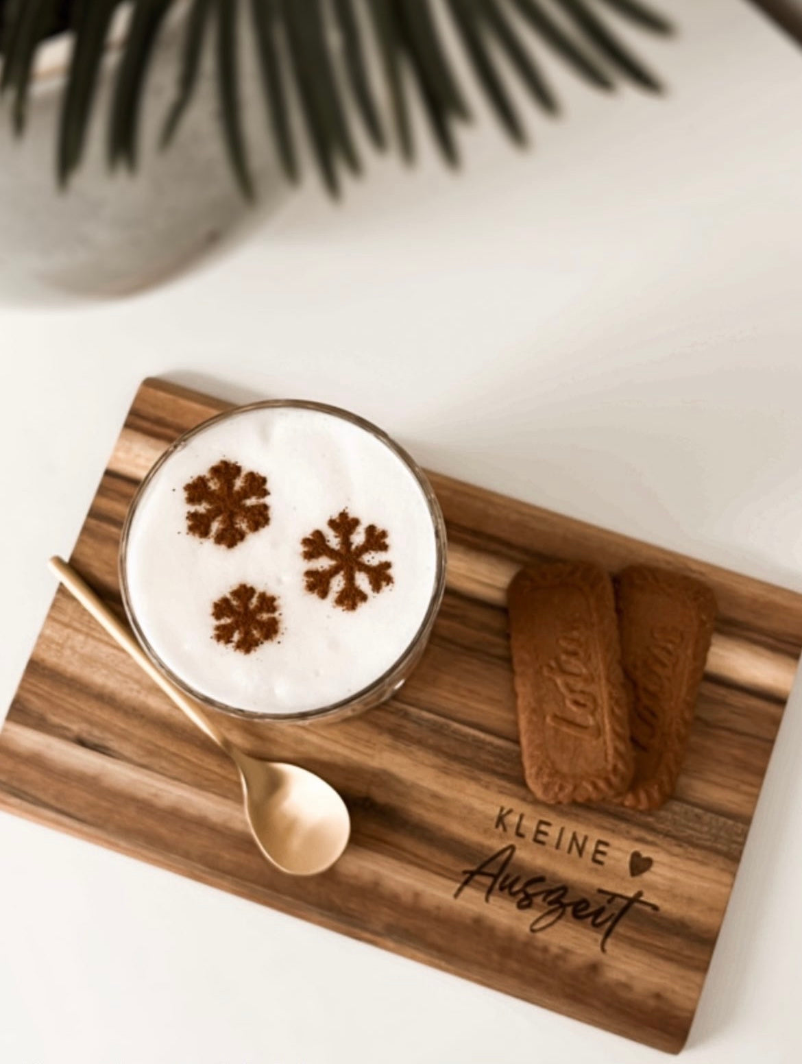 Milchschaumschablone "Schneeflocke"