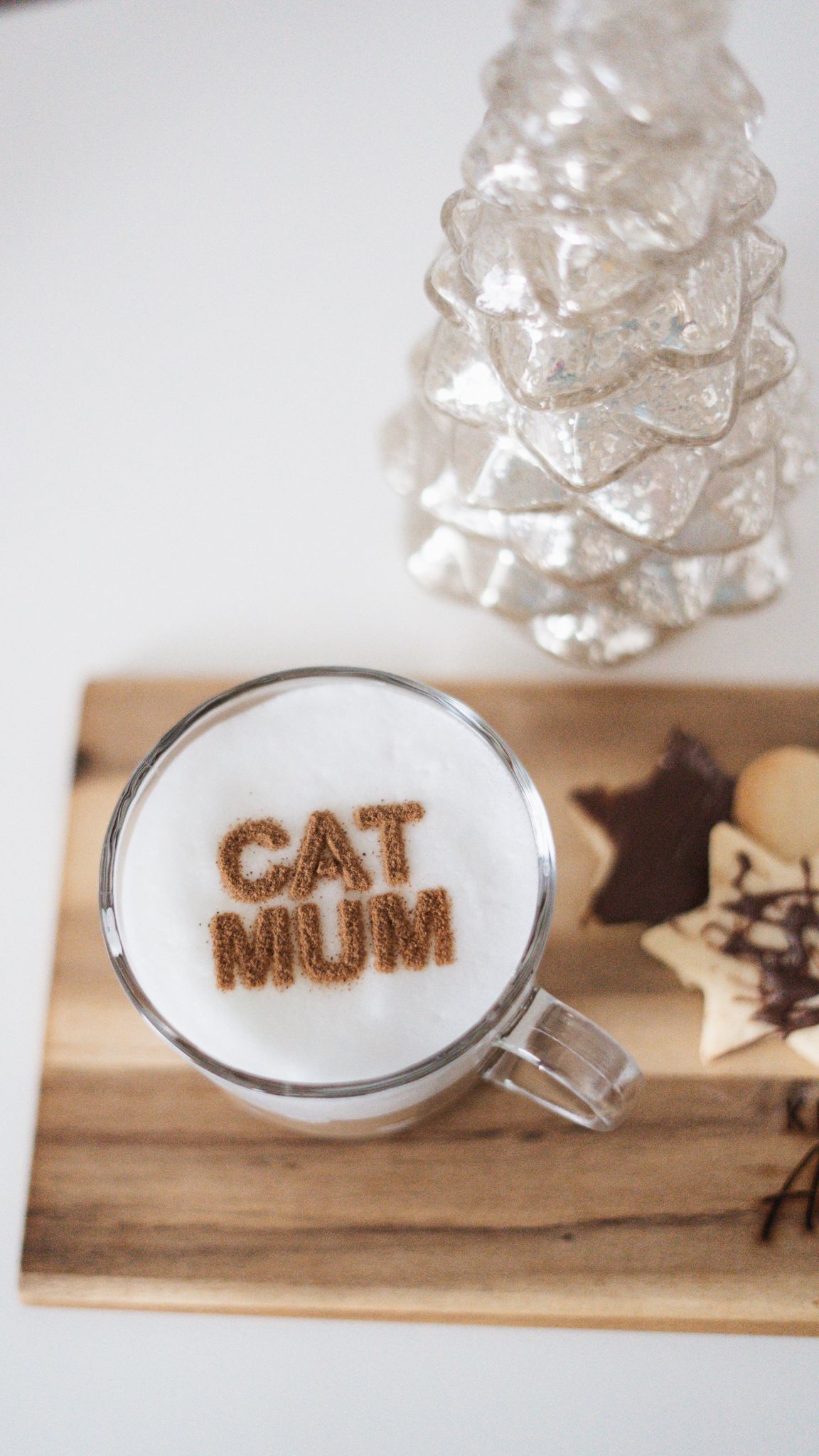 Milchschaumschablone "CAT MUM"