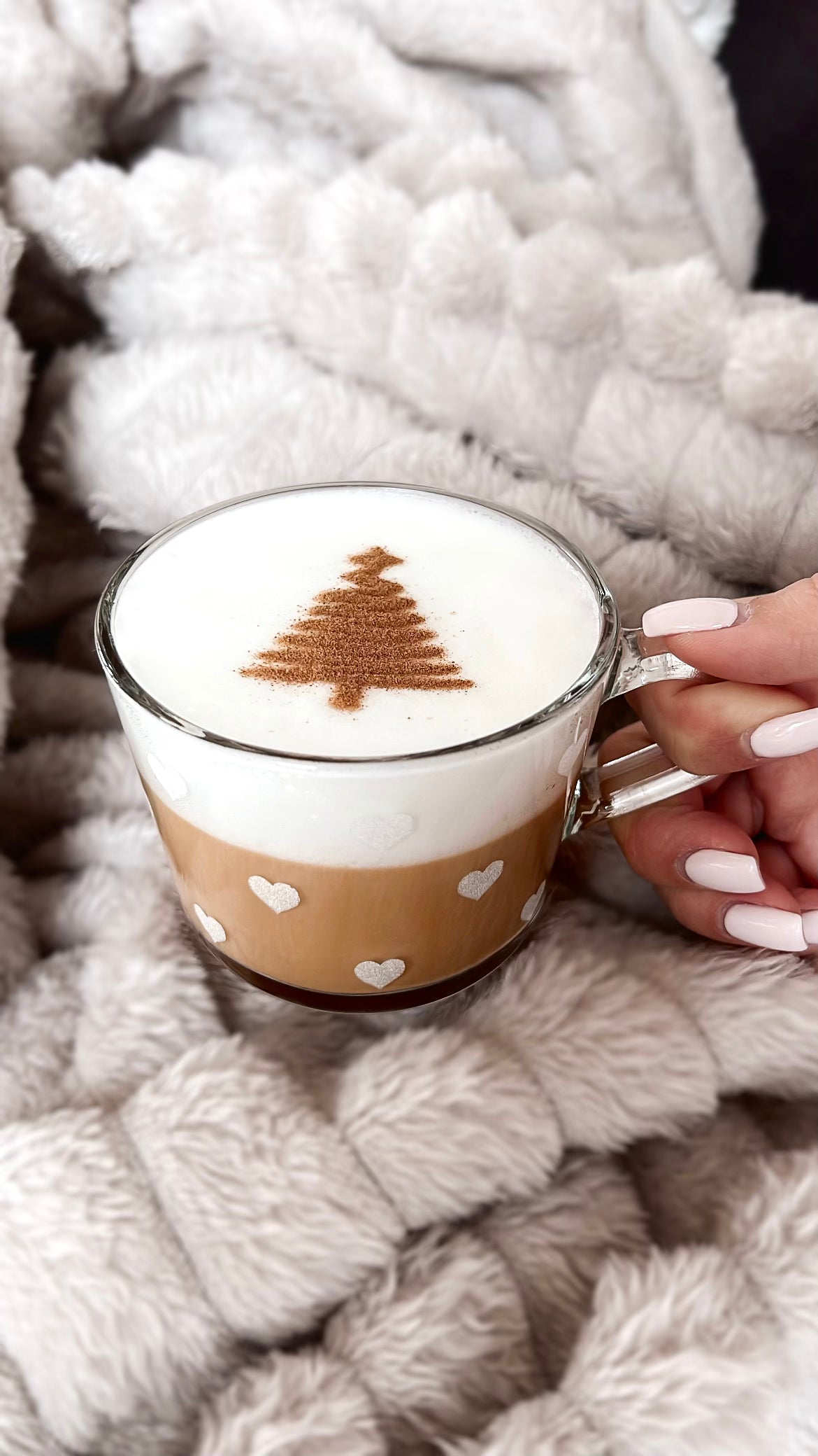 Milchschaumschablone "Tanne"