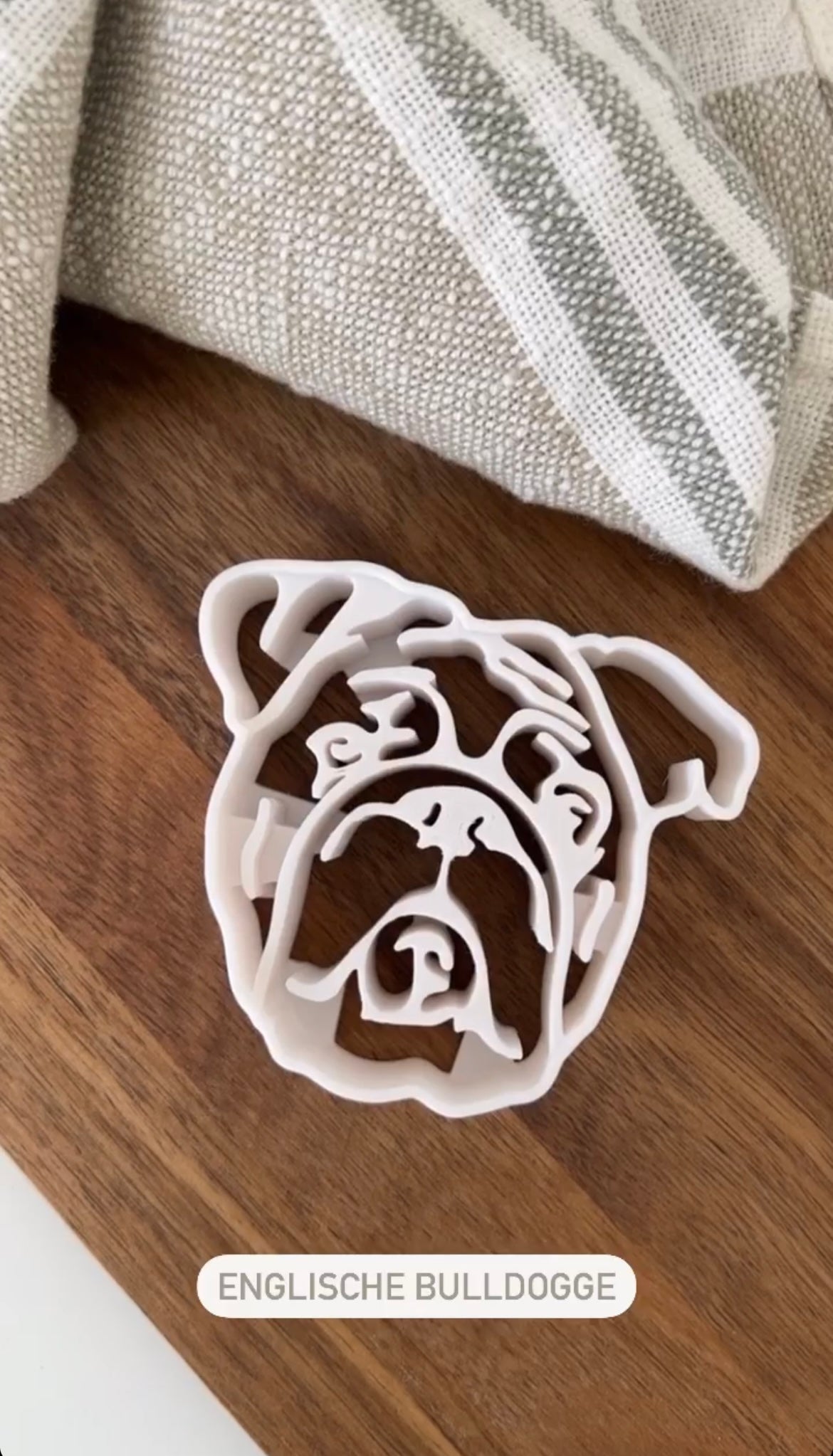 Ausstecher „Englische Bulldogge"