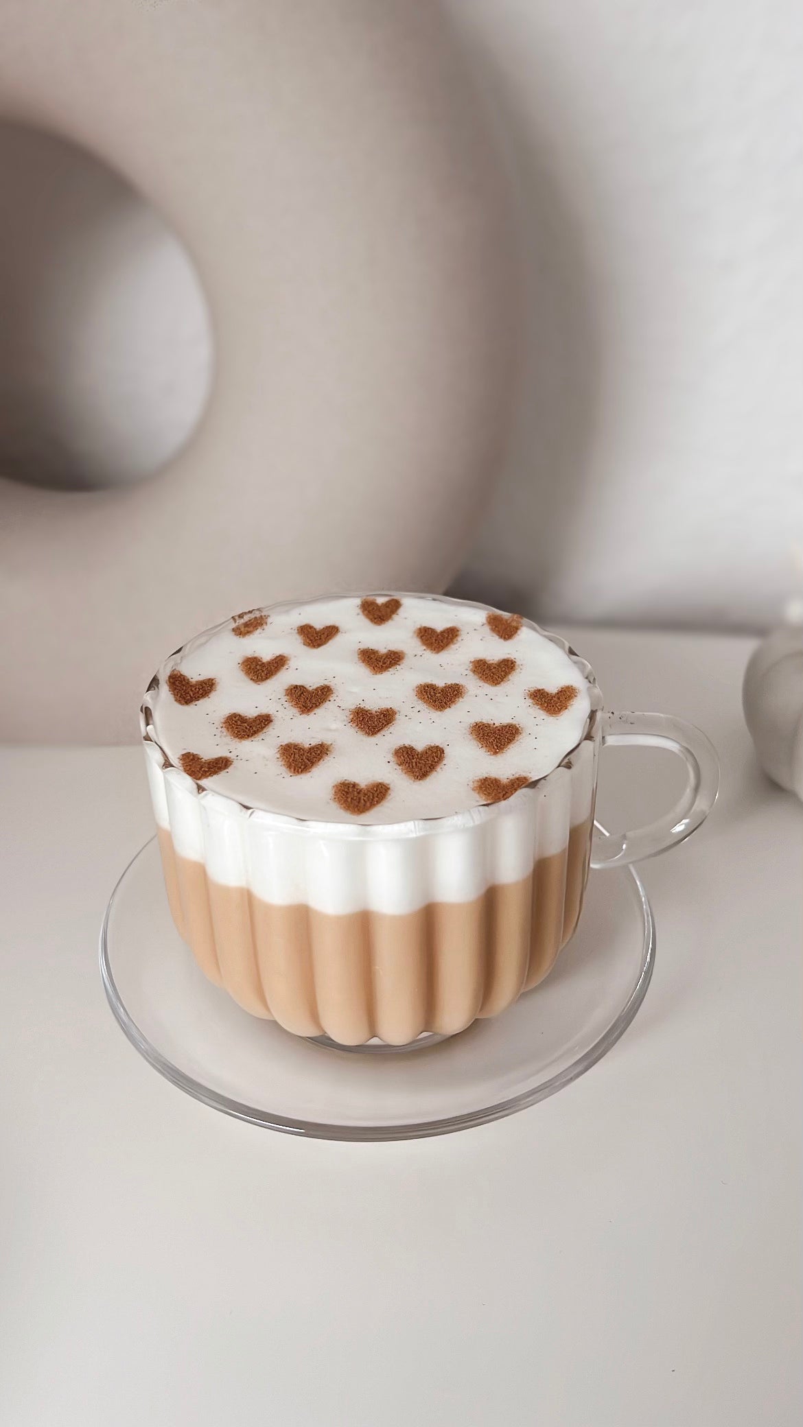 Milchschaumschablone "Herzen"