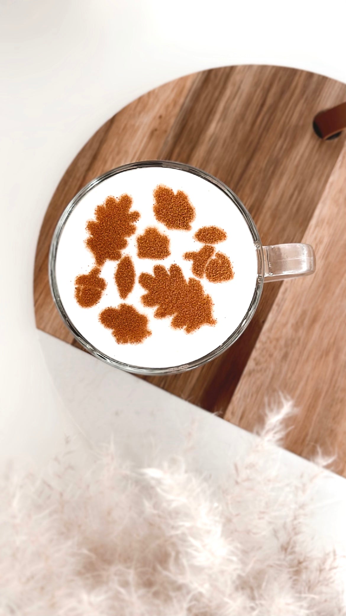 Milchschaumschablone "Leaves"