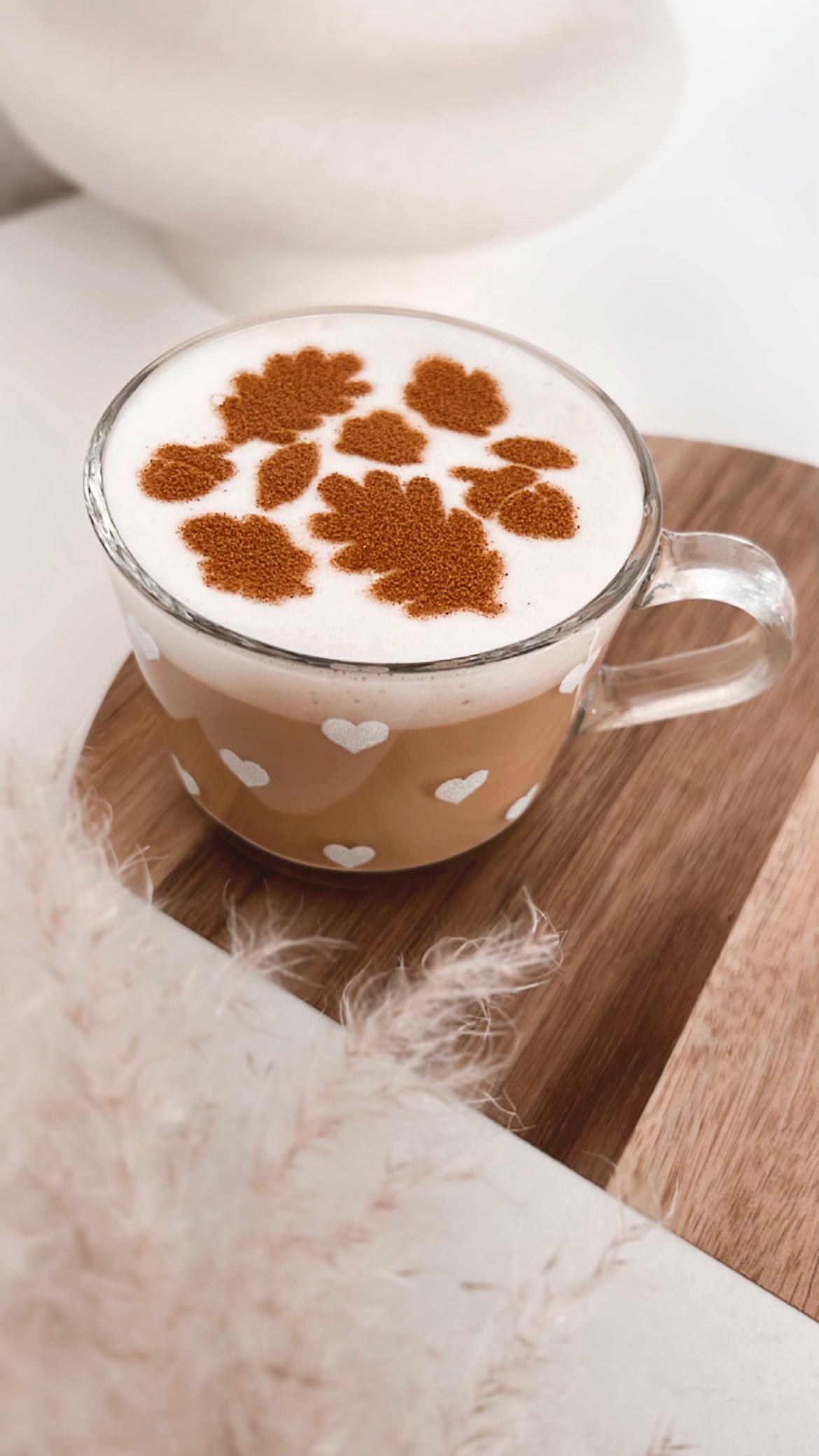 Milchschaumschablone "Leaves"