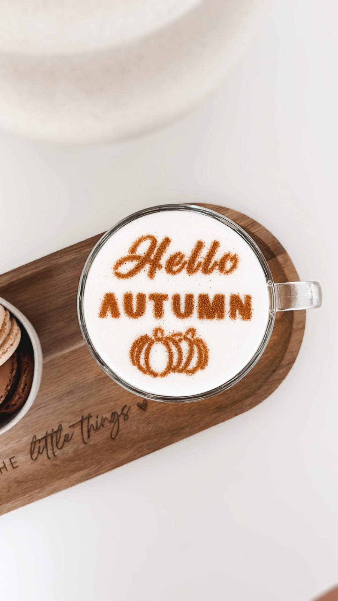 Milchschaumschablone "Hello Autumn“