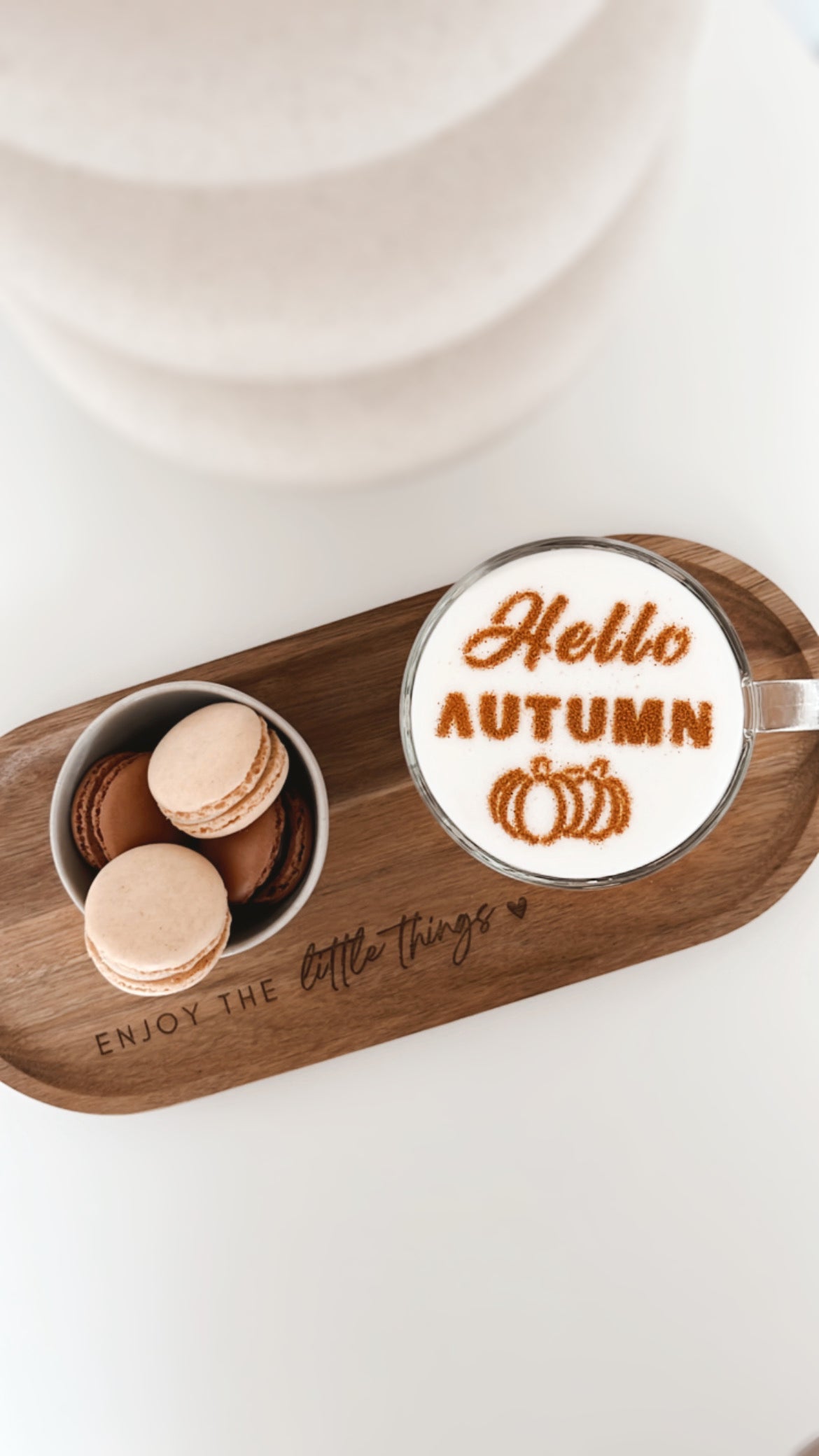 Milchschaumschablone "Hello Autumn“