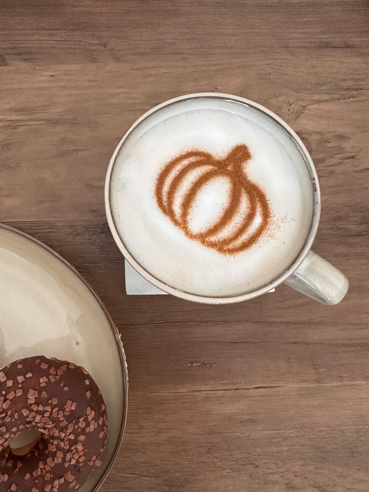 Milchschaumschablone "Kürbis"