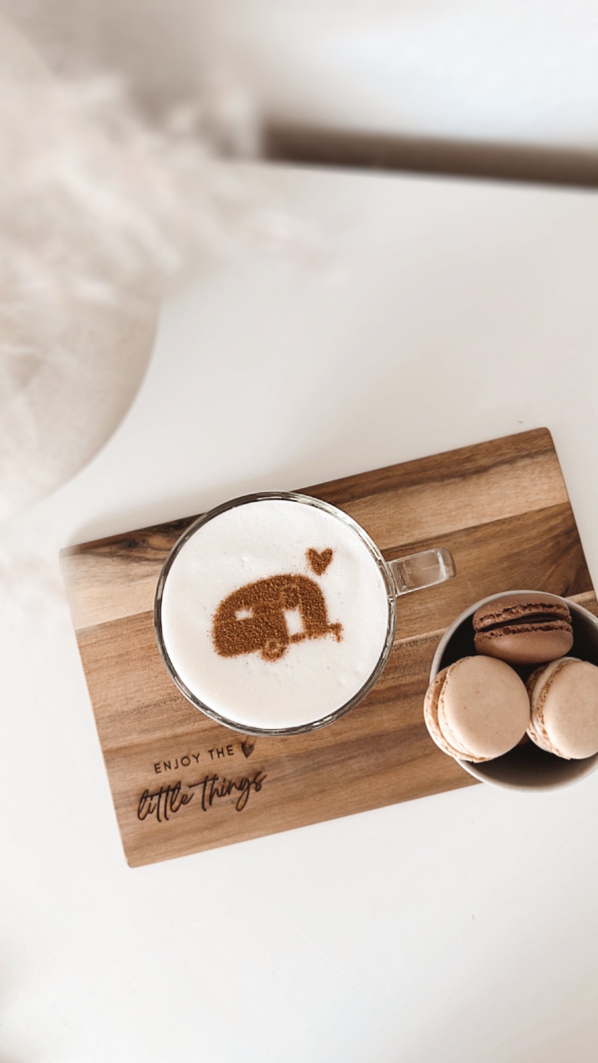 Milchschaumschablone "Camper"