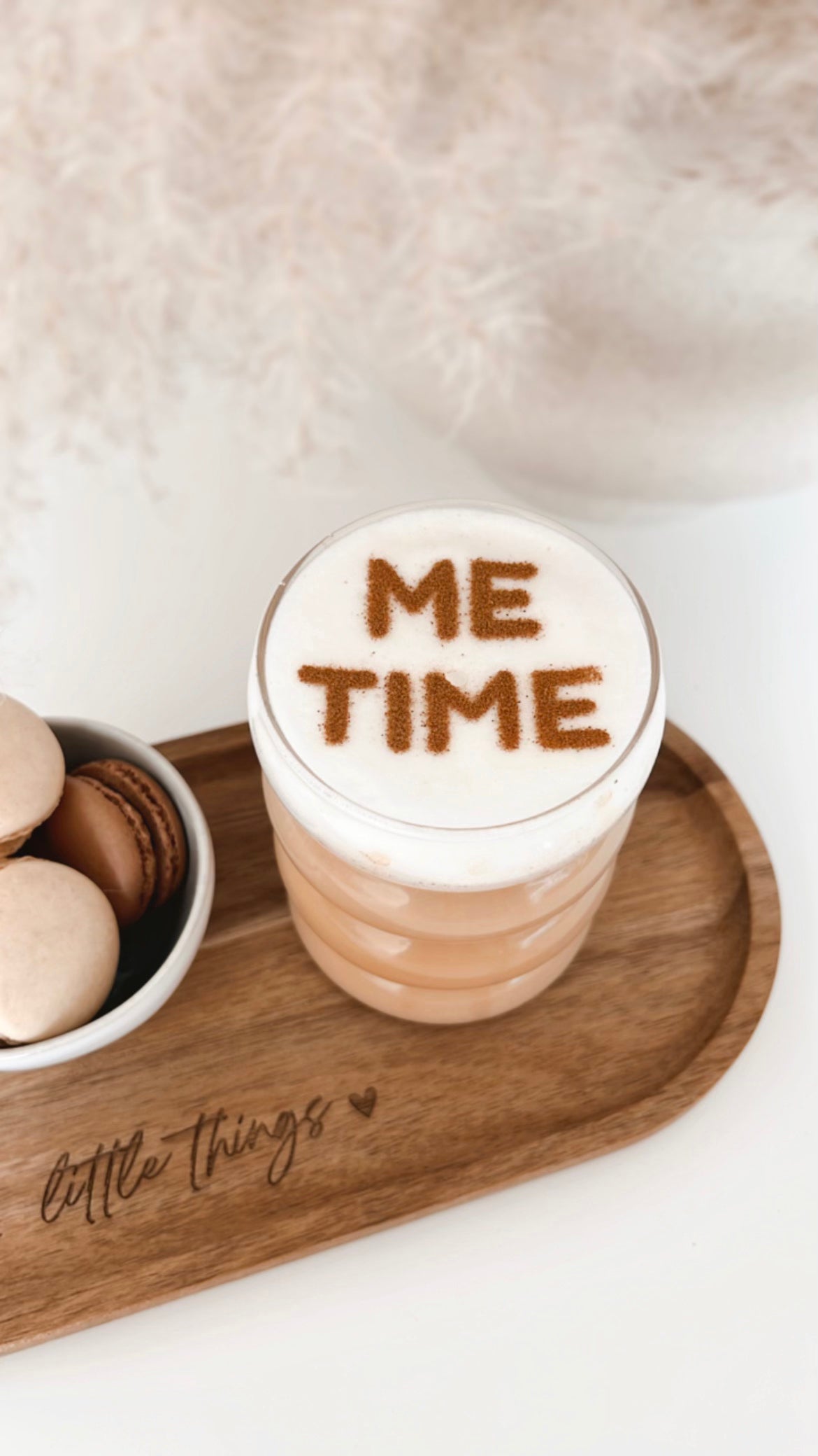 Milchschaumschablone "ME TIME"