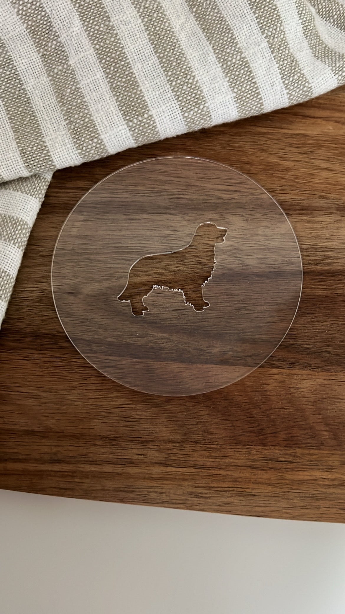 Milchschaumschablone "Golden Retriever"