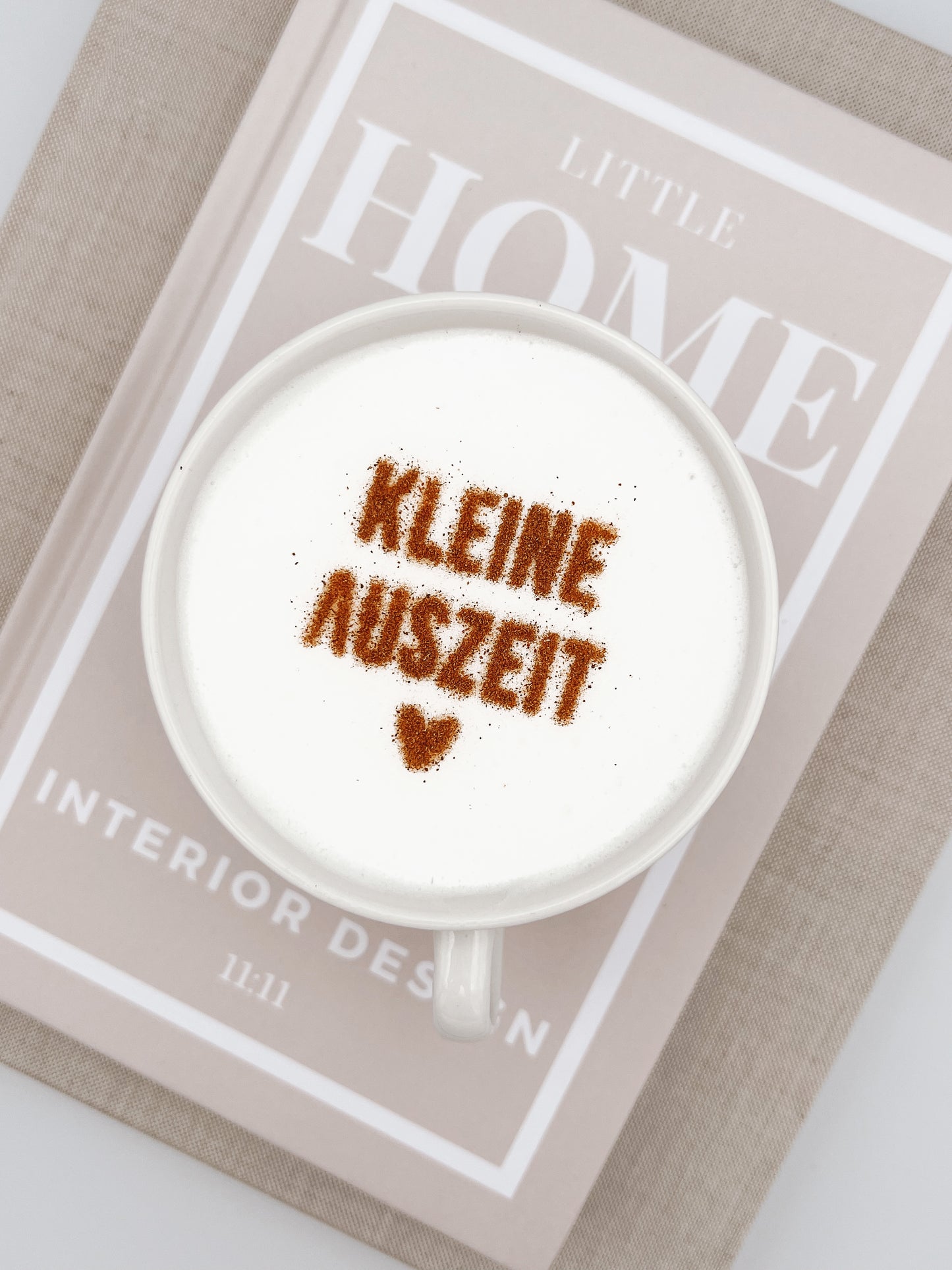 Milchschaumschablone "Kleine Auszeit"