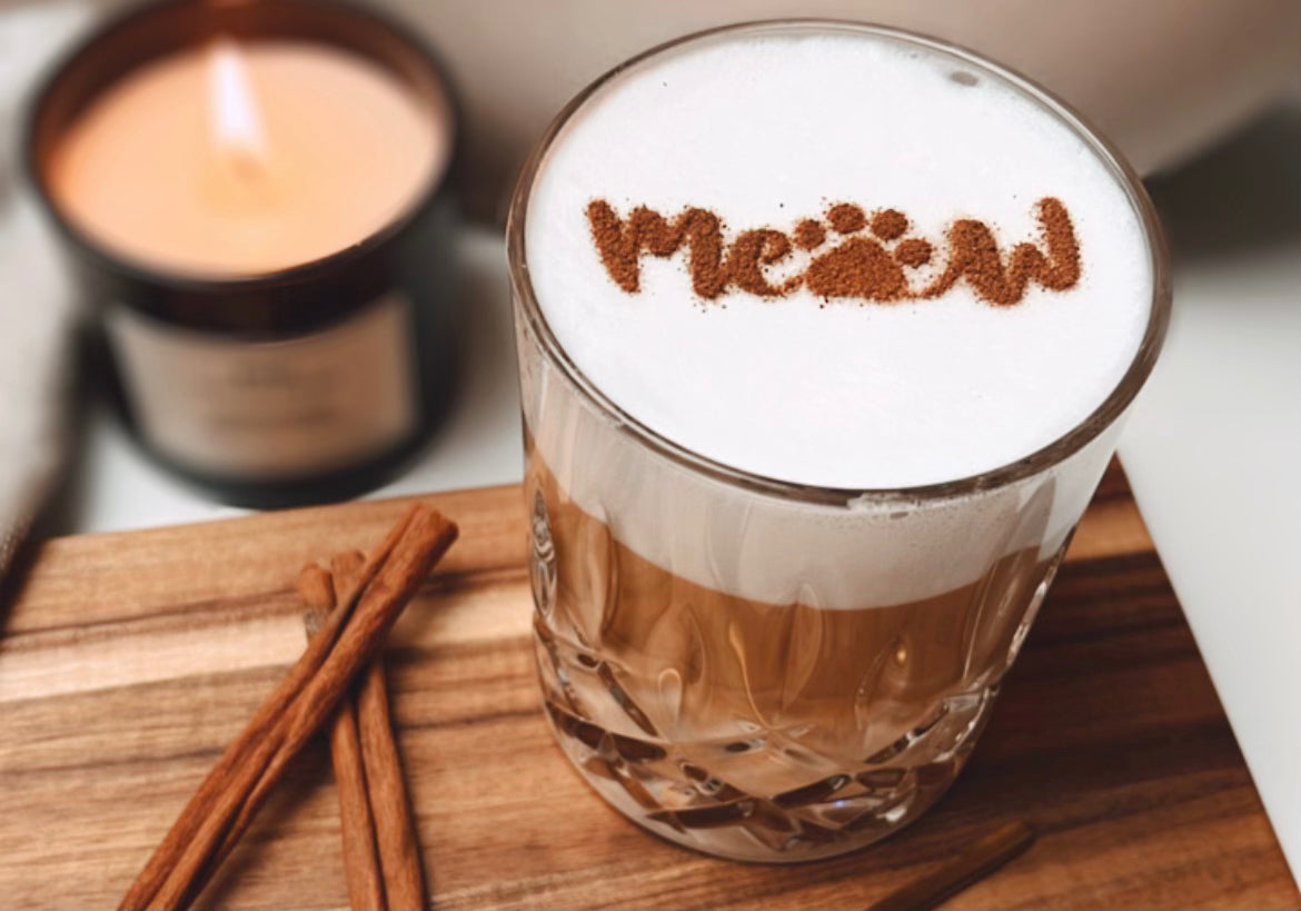 Milchschaumschablone "Meow"