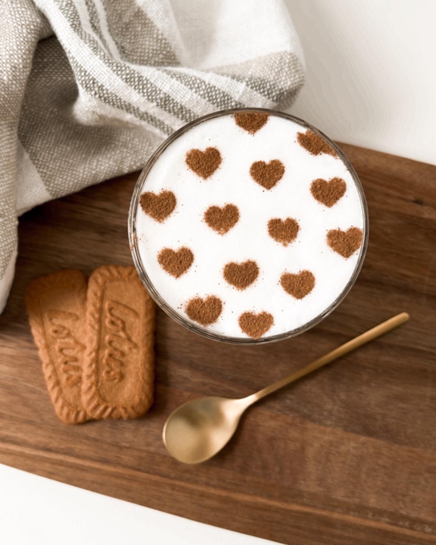 Milchschaumschablone "Herzen"
