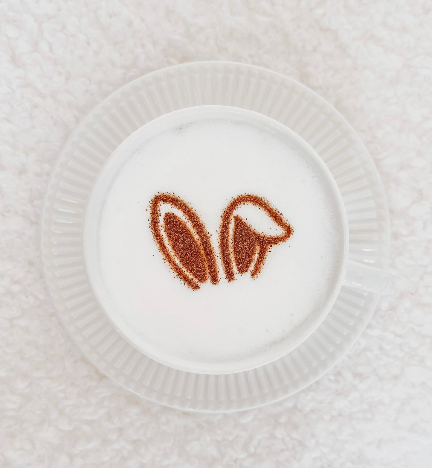 Milchschaumschablone "Hasenohren"