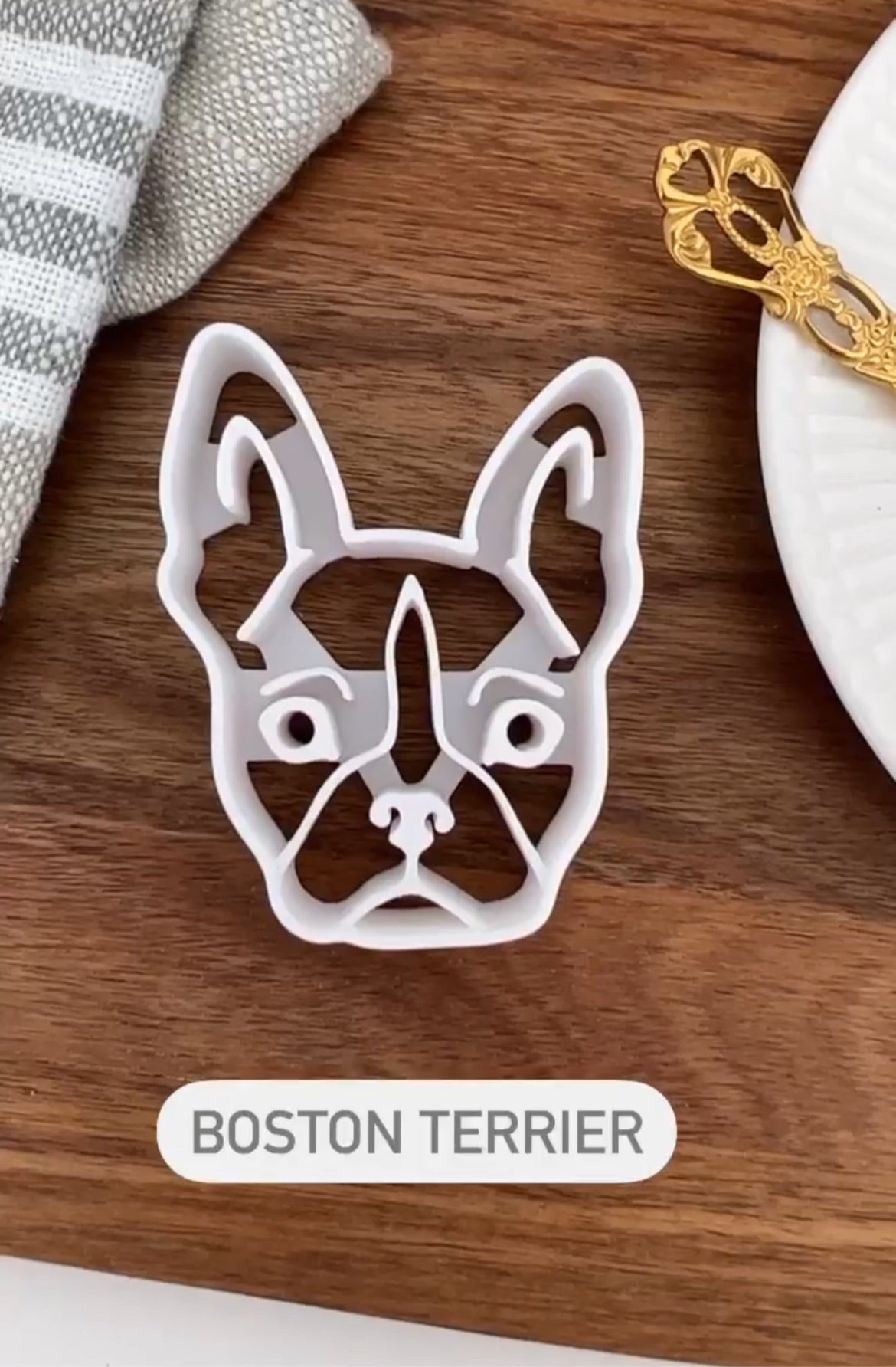 Ausstecher "Boston Terrier"
