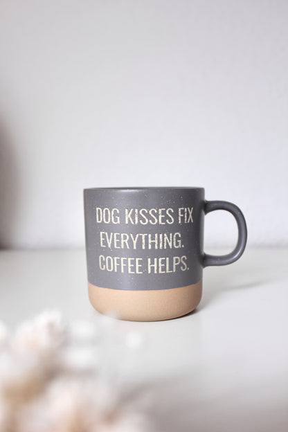 Steingut Tasse "dogs"