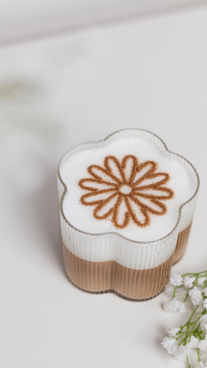 Milchschaumschablone "Daisy Flower"
