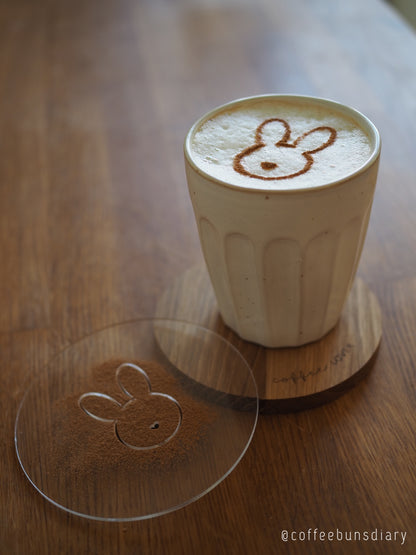 Milchschaumschablone "Bunny"