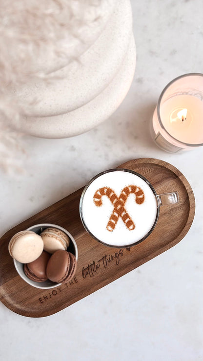 Milchschaumschablone "Zuckerstangen"