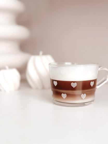 Glastasse "Herzen"