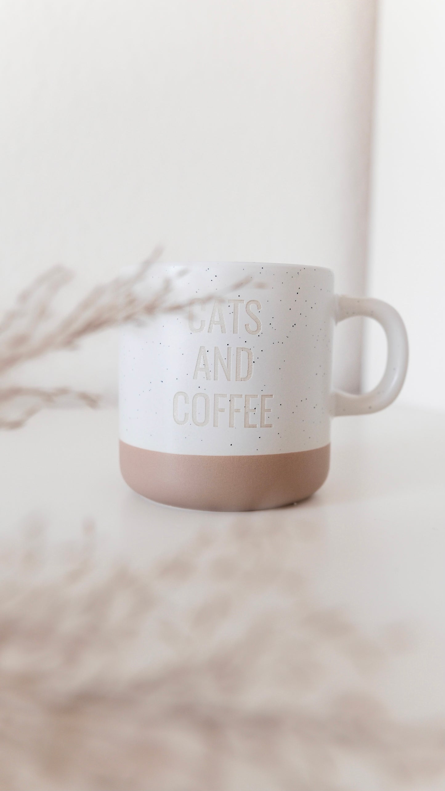 Steingut Tasse "cats"