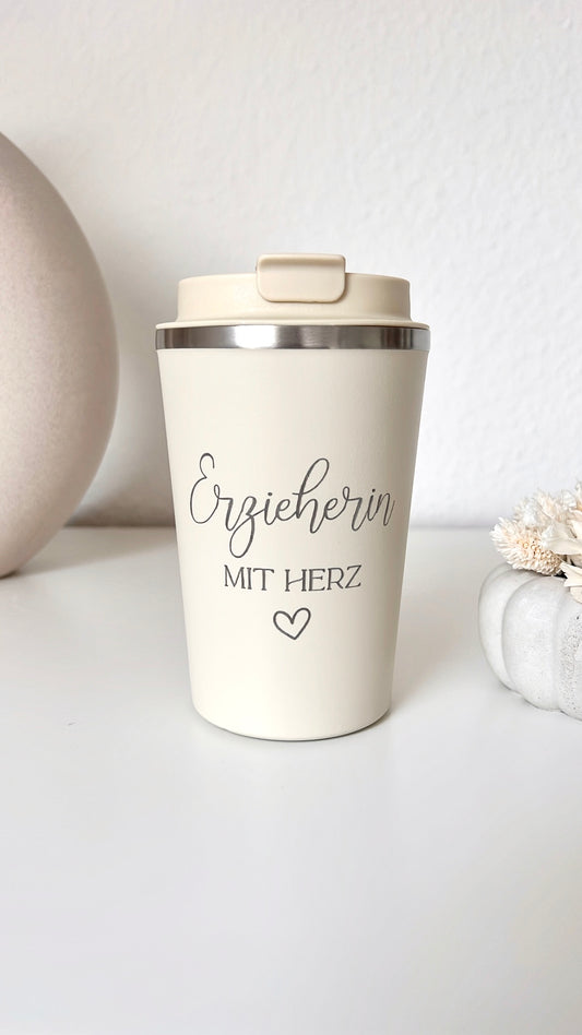 Thermo Mug "Erzieherin mit Herz"