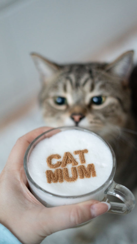 Milchschaumschablone "CAT MUM"