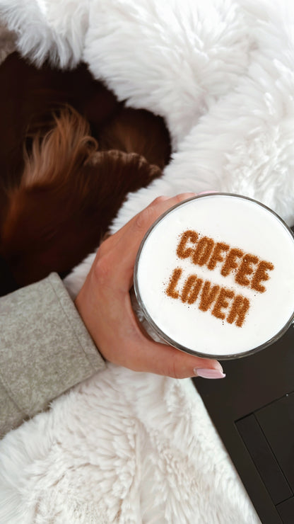 Milchschaumschablone "COFFEE LOVER"