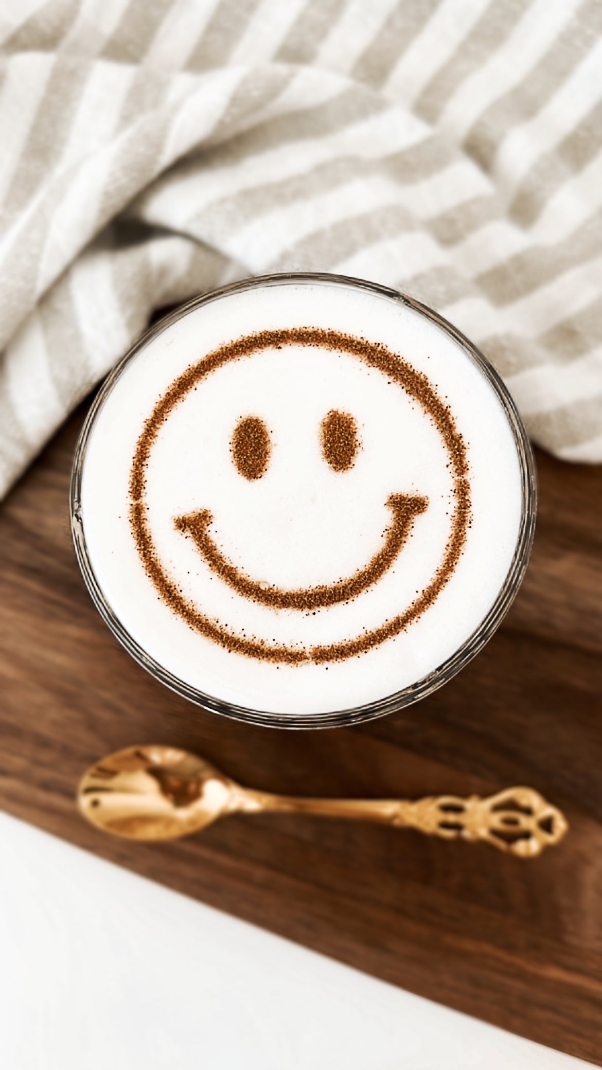 Milchschaumschablone "Smiley"