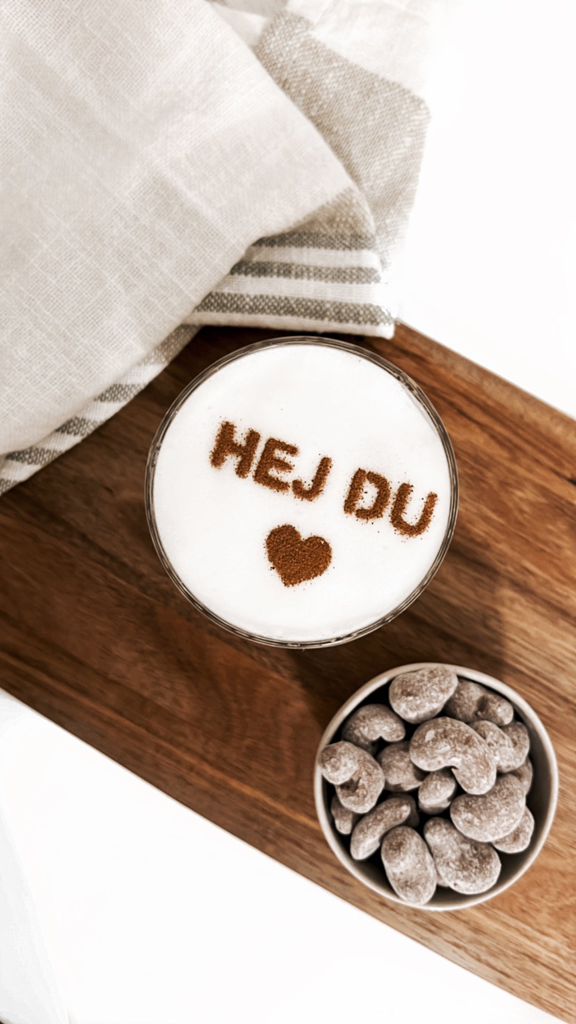 Milchschaumschablone "Hey Du"