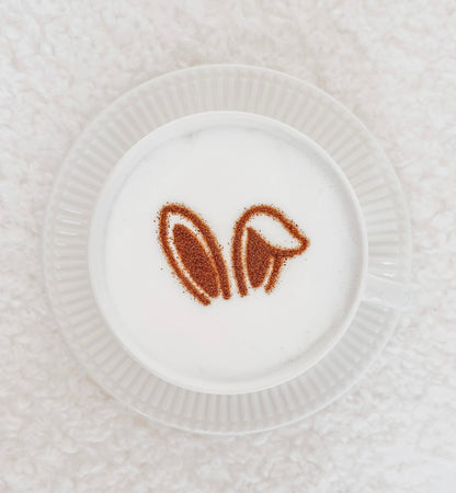 Milchschaumschablone "Hasenohren"