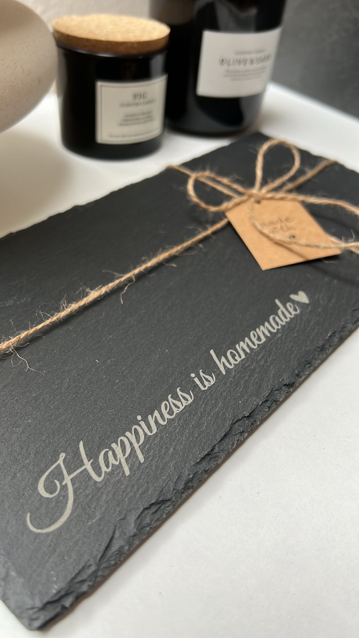 Servierplatte|Schieferplatte "eigenes Design"