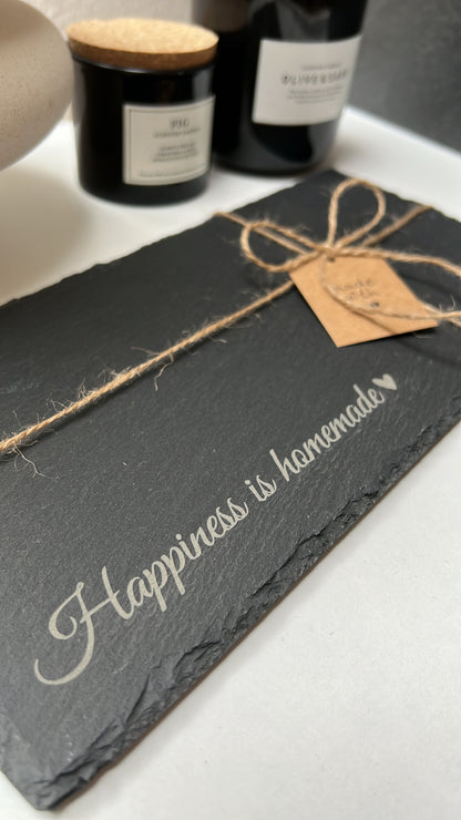 Servierplatte|Schieferplatte "eigenes Design"