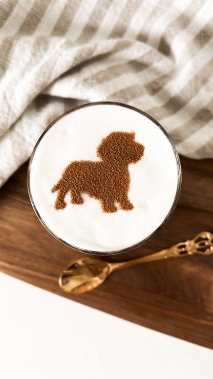 Milchschaumschablone "Dackel"