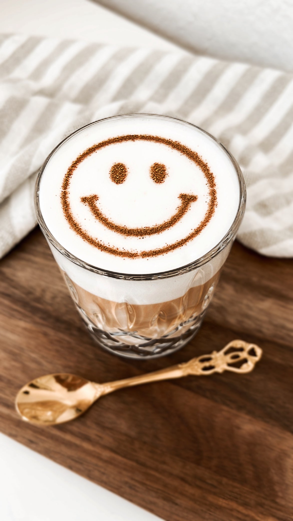 Milchschaumschablone "Smiley"