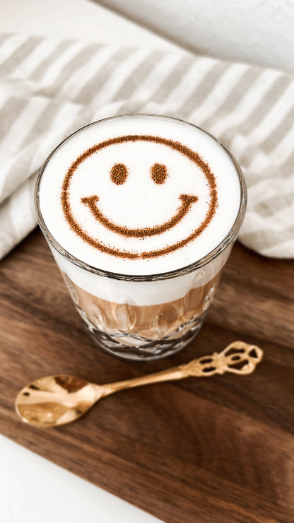 Milchschaumschablone "Smiley"