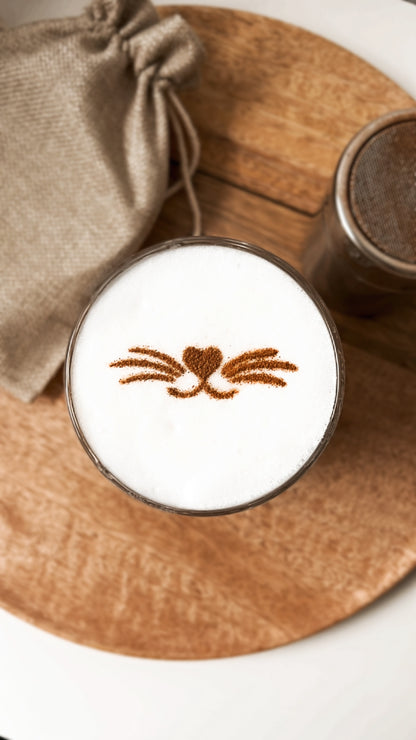 Milchschaumschablone "Schnurrhaare"
