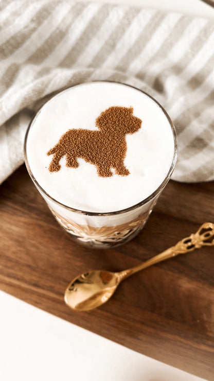 Milchschaumschablone "Dackel"