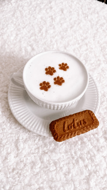 Milchschaumschablone "Pfötchen"