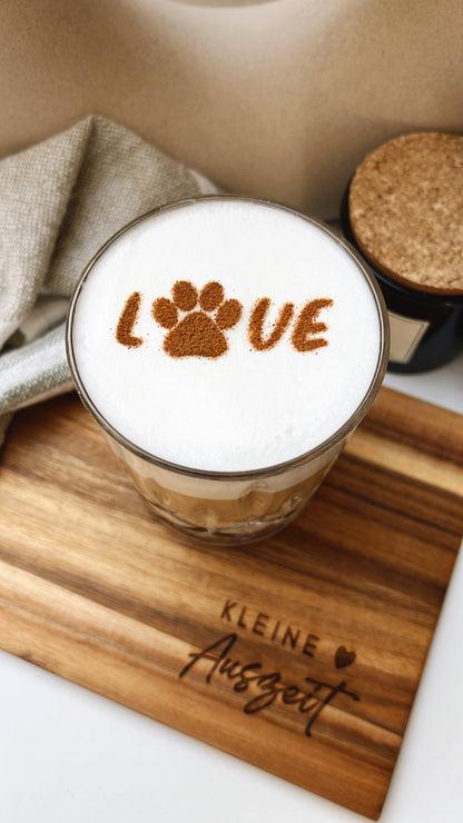 Milchschaumschablone "Love"